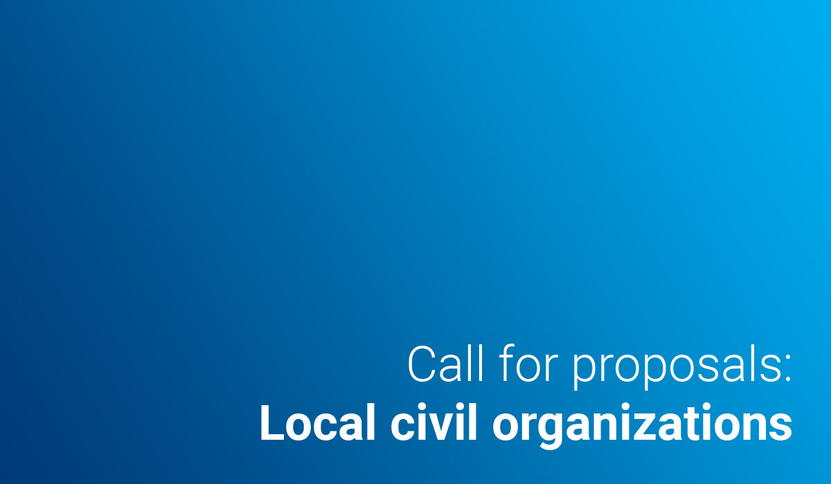 Call for proposals: Local civil organizations